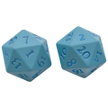 Ultra Pro: Vivid Heavy Metal Dice: Light Blue (2)