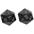 Ultra Pro: Vivid Heavy Metal Dice: Black (2)