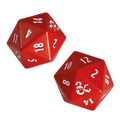 D&D 5E Heavy Metal Red D20