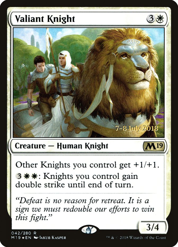 Valiant Knight [Core Set 2019 Prerelease Promos]
