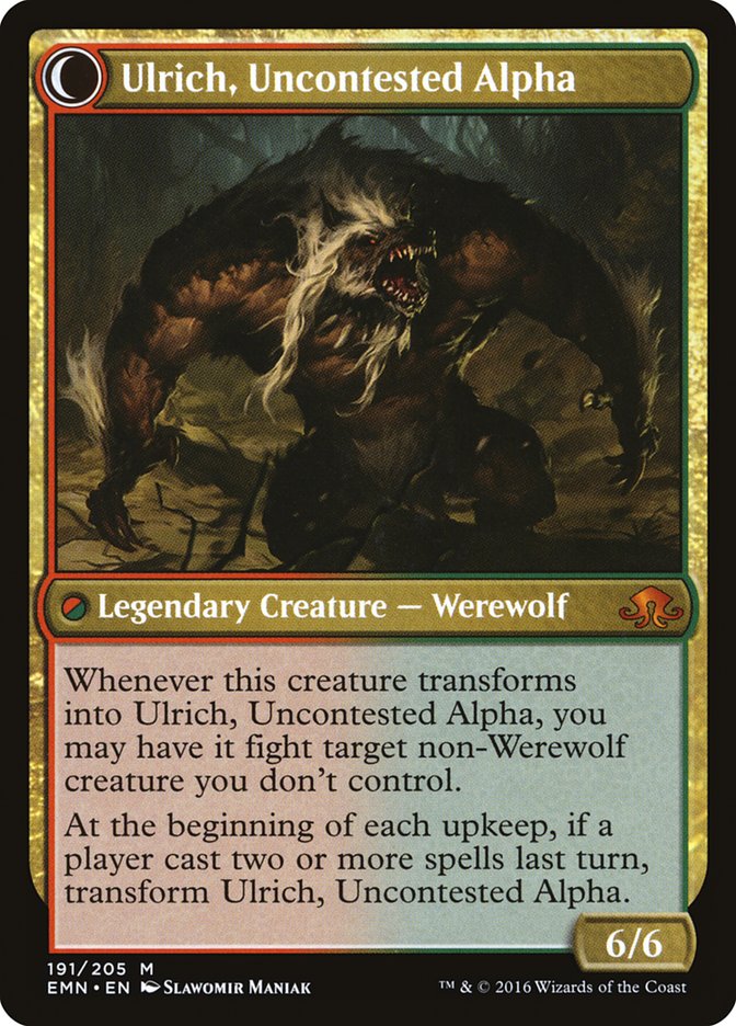 Ulrich of the Krallenhorde // Ulrich, Uncontested Alpha [Eldritch Moon