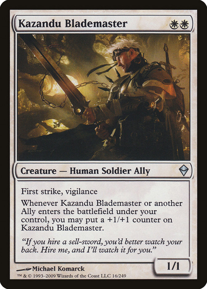 Kazandu Blademaster [Zendikar]