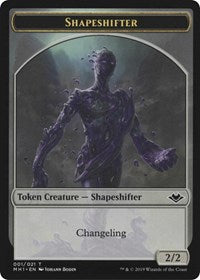 Shapeshifter (001) // Serra the Benevolent Emblem (020) Double-Sided Token [Modern Horizons Tokens]
