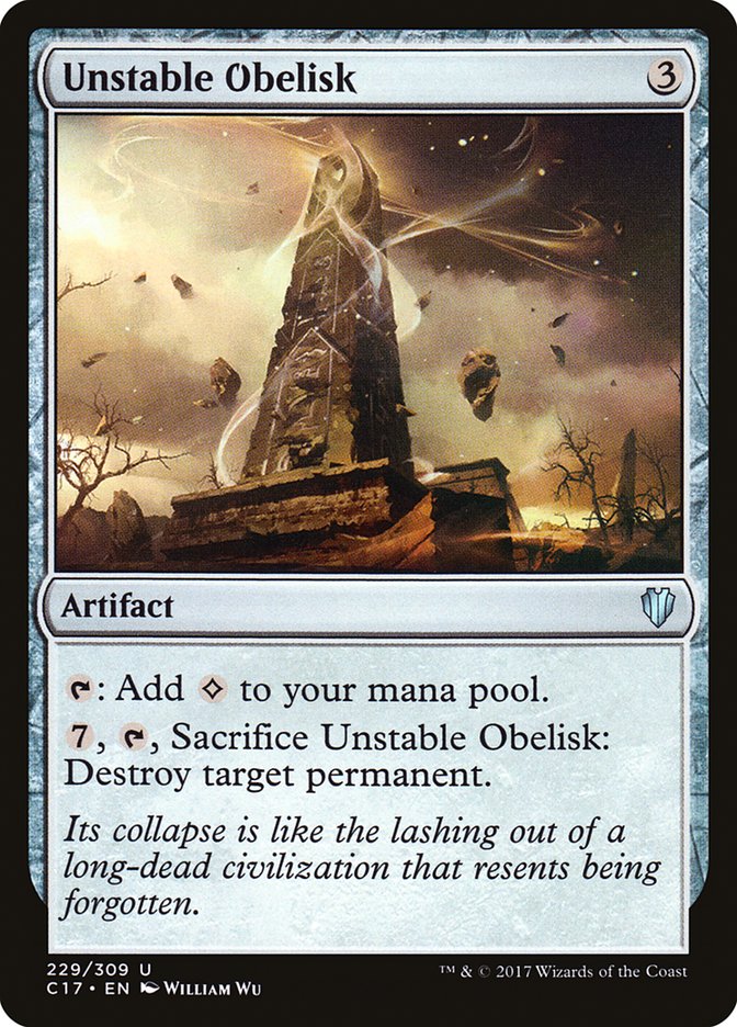 Unstable Obelisk [Commander 2017]