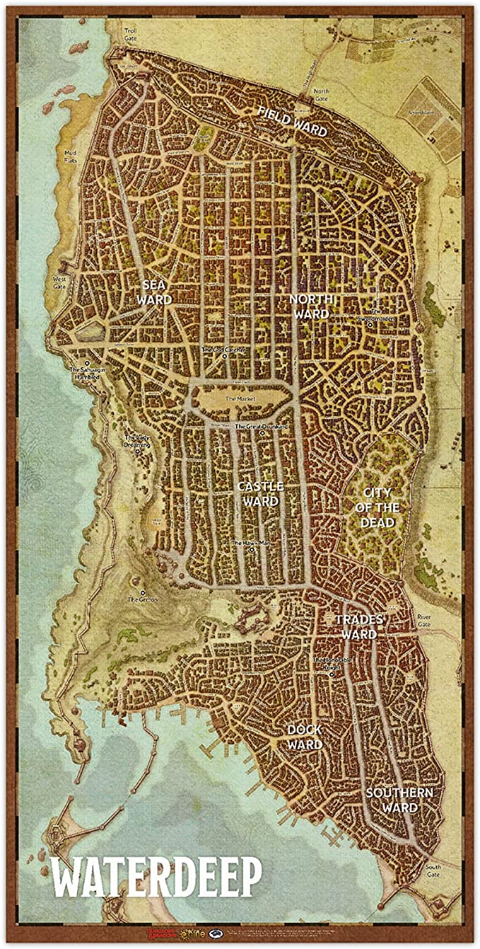 D&D City of Waterdeep  Map Set