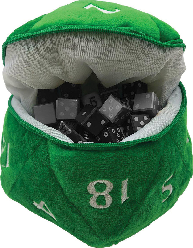 UPI Plush D20 Dice Bag Green