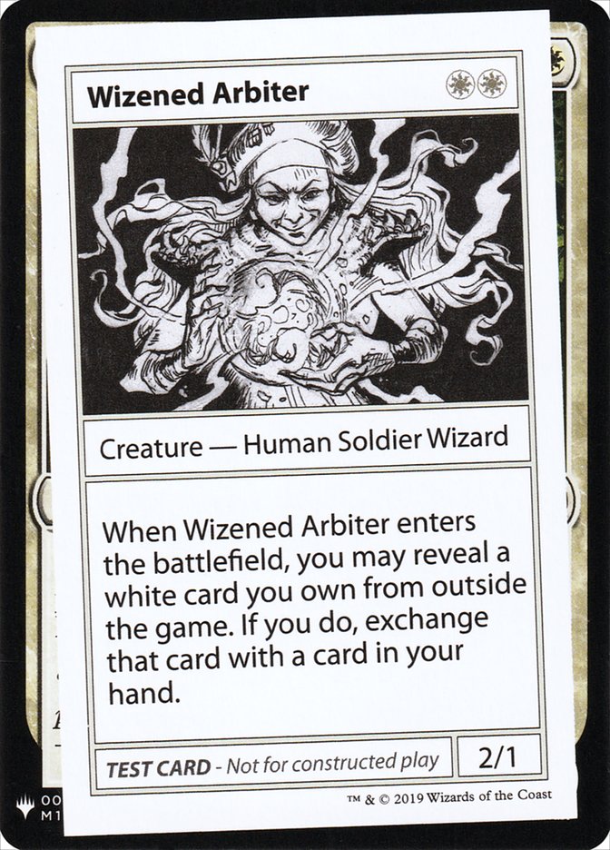 Wizened Arbiter [Mystery Booster Playtest Cards]