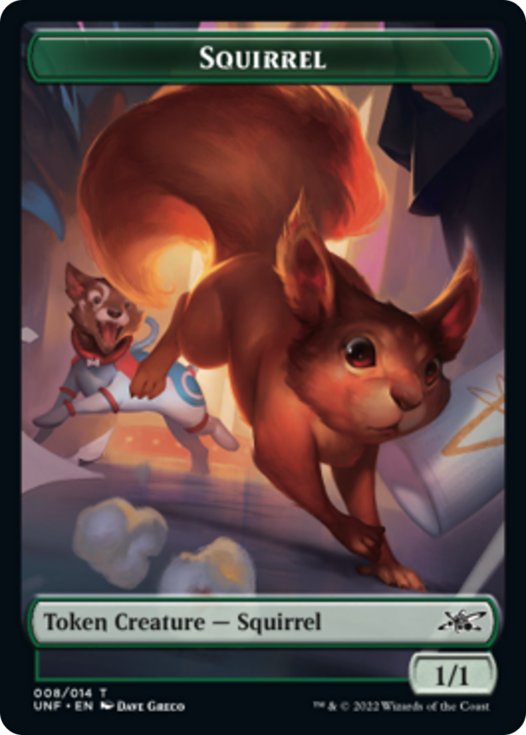Squirrel // Food (010) Double-Sided Token [Unfinity Tokens]