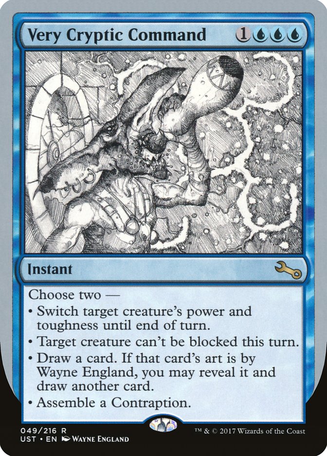 Very Cryptic Command (Black and White Art) [Unstable]
