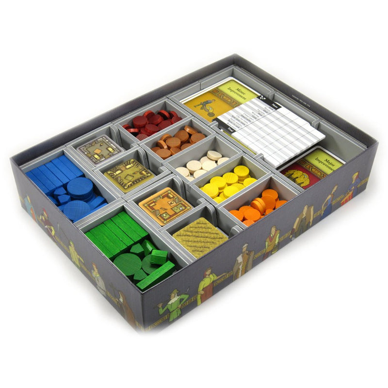 Folded Spaces Board Game Organizer Agricola
