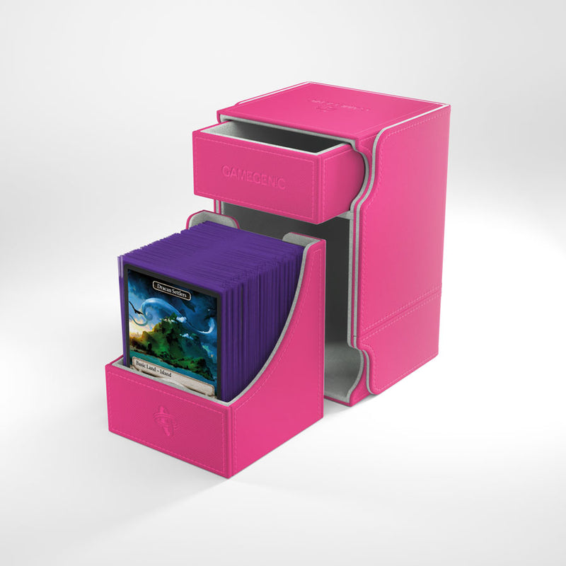 Gamegenic Watchtower 100+ Convertible Deck Box Pink