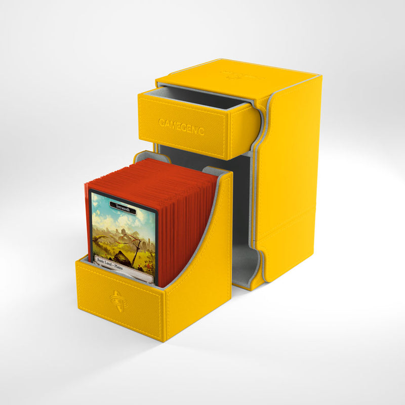 Gamegenic Watchtower 100+ Convertible Deck Box Yellow