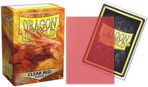 Dragon Shield Sleeves: Clear Red Sleeves Matte