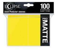 Ultra Pro-Matte Eclipse 100ct Yellow Standard Sleeves