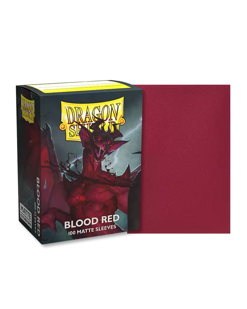 Dragon Shield Sleeves: Blood Red Matte