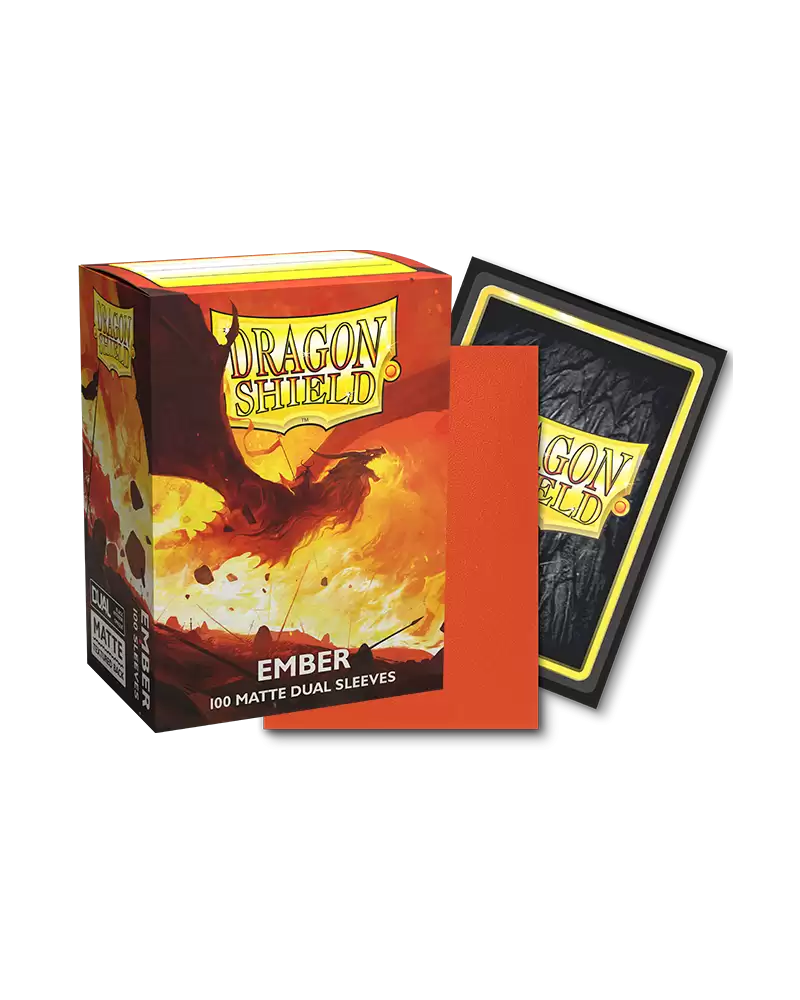 Dragon Shield Sleeves: Dual Matte Ember