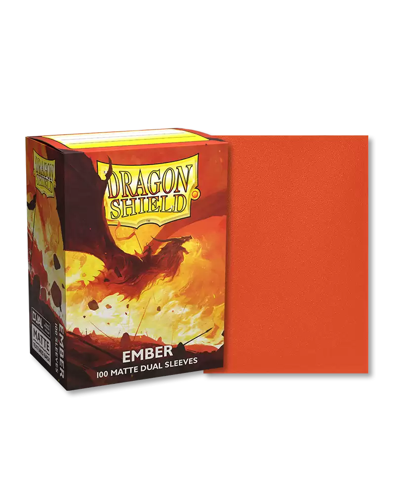 Dragon Shield Sleeves: Dual Matte Ember