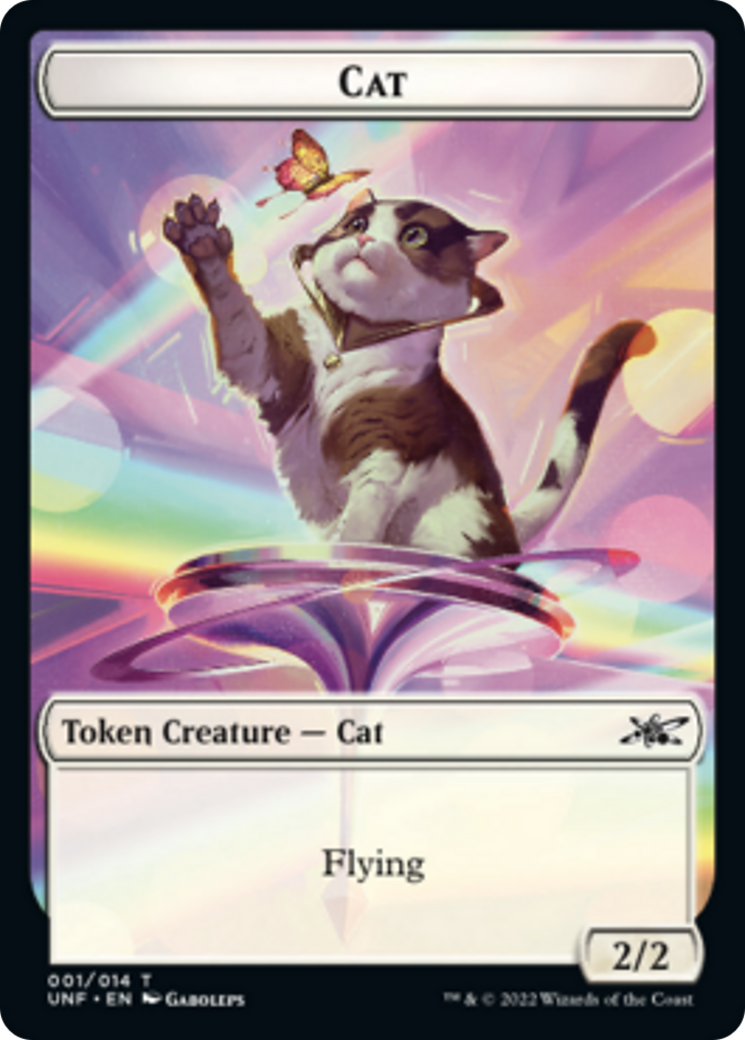 Cat // Storm Crow Double-Sided Token [Unfinity Tokens]