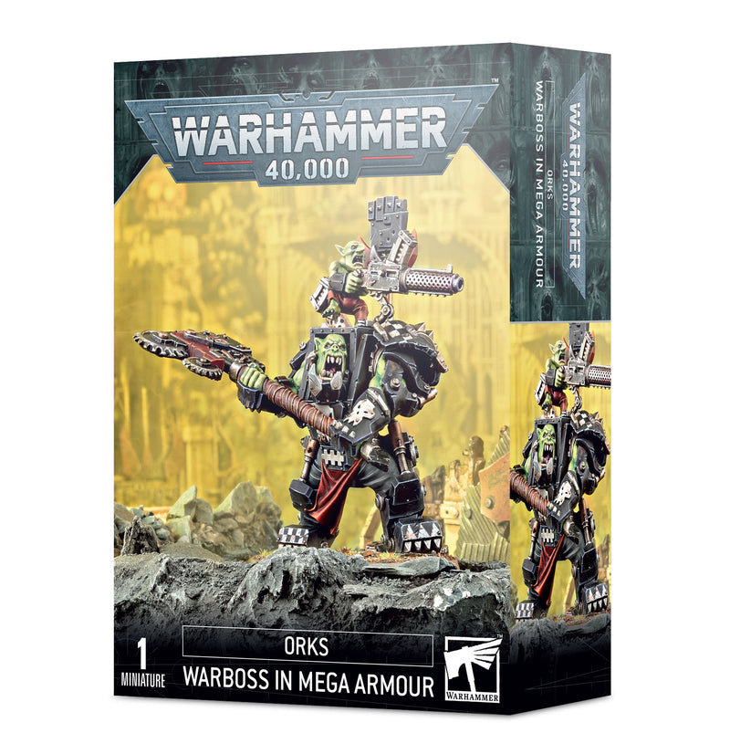 Warhammer 40,000 Orks Warboss in Mega Armour