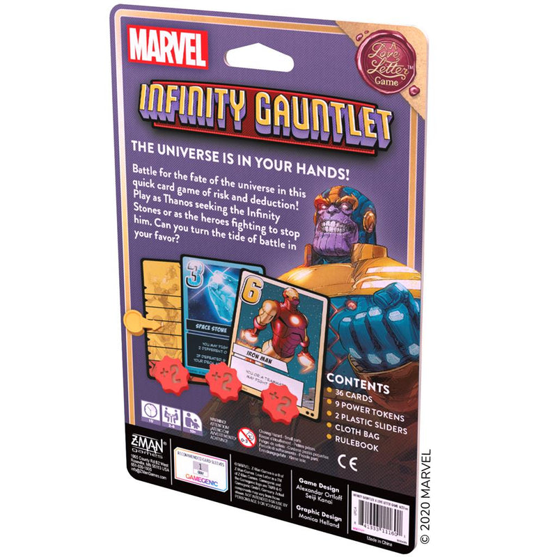 Marvel Infinity Gauntlet Love Letter