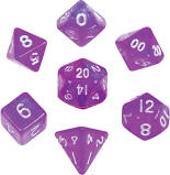 Metallic Dice Games Poly Mini Stardust Purple