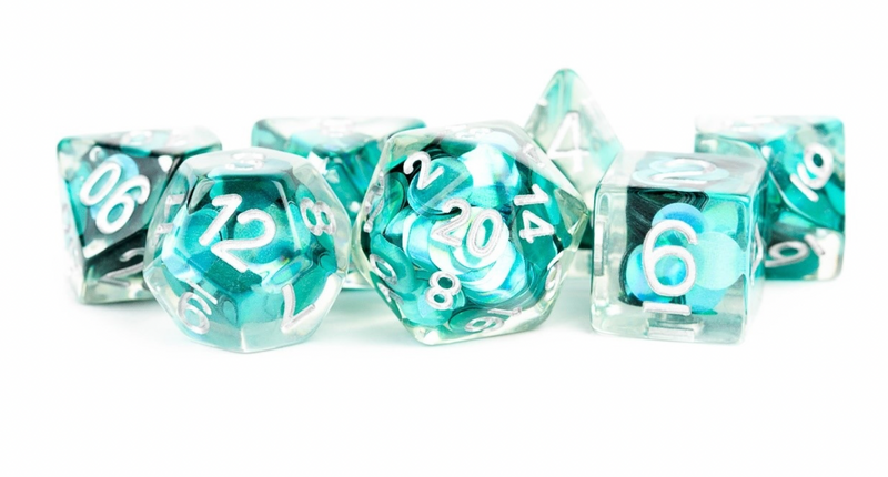 MET 16mm Polyhedral Dice Set Mermaid Scales