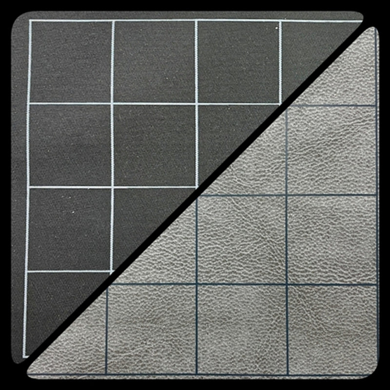 Chessex: Battlemat Reversible Black-Gray 1" Squares