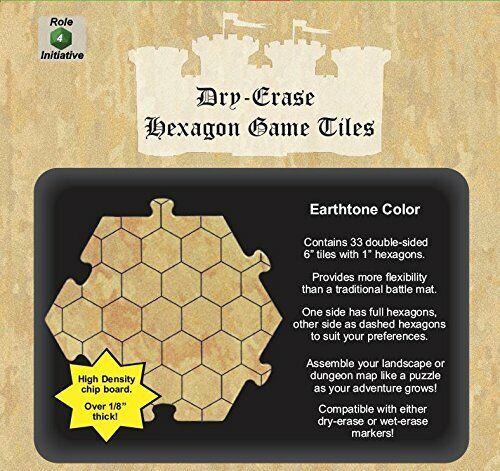 Dry Erase Tiles Earthtone Hexagon Pack