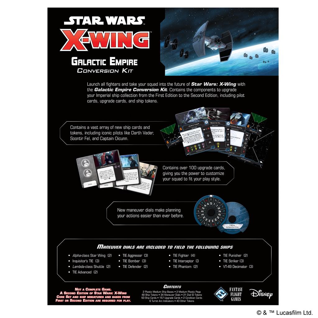Star Wars X-Wing: 2nd Ed Galactic Empire Conversion kit