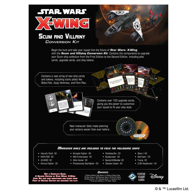 Star Wars X-Wing: 2nd Ed Scum and Villainy Conversion kit