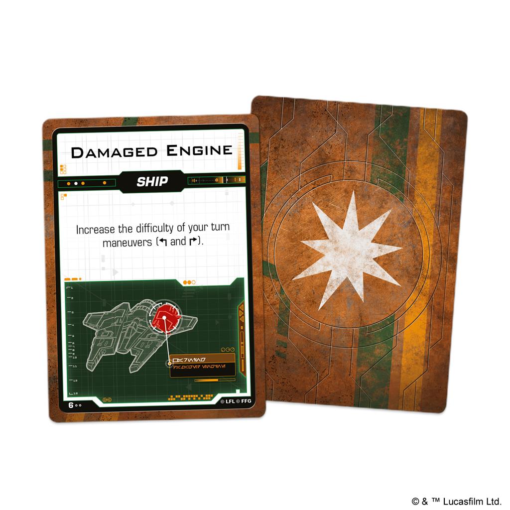 Star Wars X-Wing: 2nd Ed Scum & Villainy Damage Deck