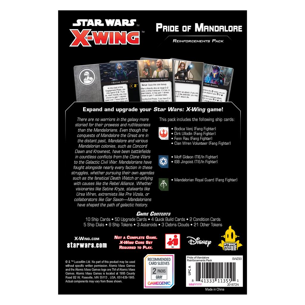 Star Wars X-Wing: Pride of Mandalore Reinforcement Pack