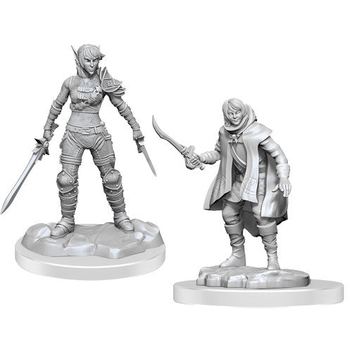 D&D Nolzur's Marvelous Miniatures: Elf Rogue & Half-Elf Rogue Protege