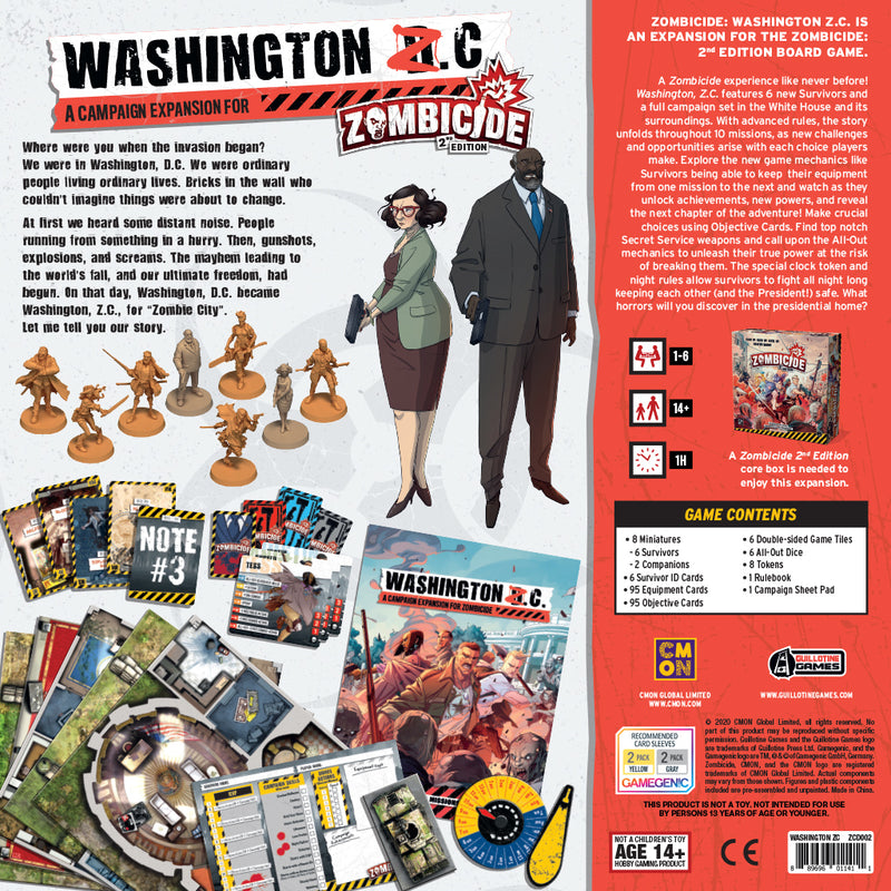 Zombicide Washngton N. C. 2nd Edition